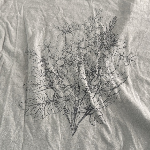 Doe Green short sleeve Floral Crew Neck t-shirt size medium - Picture 2 of 6